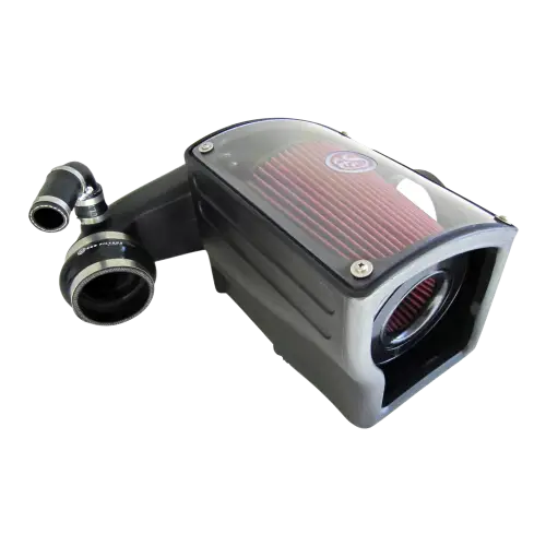 S&B Filters - 75-5045 | S&B Filters Cold Air Intake (1992-2000 GMC K-Series V8-6.5L Duramax) Cotton Cleanable Red