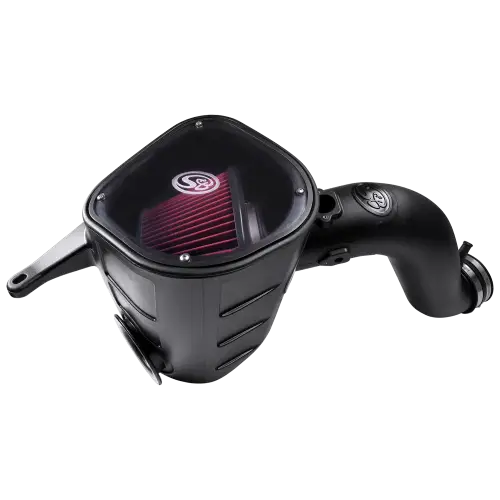 S&B Filters - 75-5068 | S&B Filters Cold Air Intake (2013-2018 Ram 2500, 3500 L6-6.7L Cummins) Cotton Cleanable Red