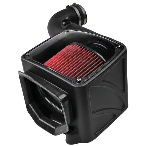 S&B Filters - 75-5080 | S&B Filters Cold Air Intake (2006-2007 Silverado, Sierra V8-6.6L LLY-LBZ Duramax) Cotton Cleanable Red