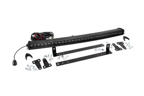 Rough Country - 70661 | Ford 30in Single LED Grille Kit | Black Series (09-14 F-150)