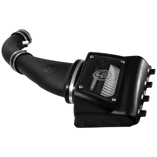 S&B Filters - 75-5108D | S&B Filters Cold Air Intake 2011-2016 F250, F350 V8-6.2L) Dry Extendable White