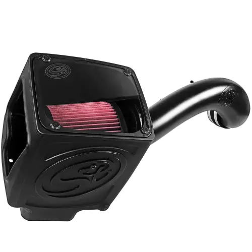 S&B Filters - 75-5110 | S&B Filters Cold Air Intake (2016-2019 Silverado, Sierra 2500 HD, 3500 HD 6.0L) Cotton Cleanable Red