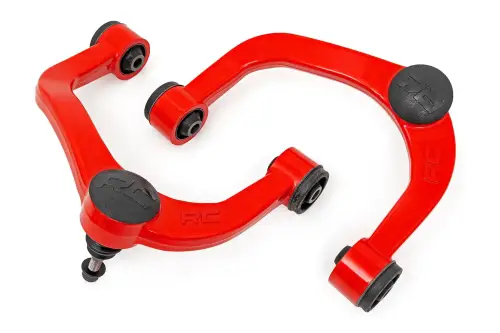 Rough Country - 51034RED | Rough Country Forged Aluminum Upper Control Arms For Ford F-150 4WD/AWD (2009-2020) | Red, OE Upgrade