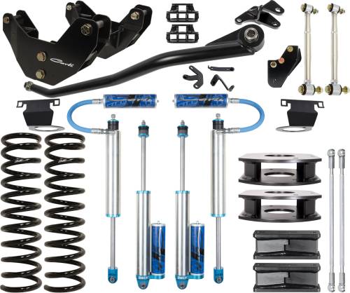 Carli Suspension - CS-DPT25-1419-D-AR | Carli Suspension Carli Tuned King 2.5" Remote Reservoir Shocks 3.25" Lift Pintop System For Dodge Ram 2500 4WD | 2014-2023 | Diesel, Air Ride Only