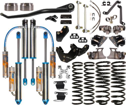 Carli Suspension - CS-DD30-19-H | Carli Suspension Carli Tuned King 3.0" Remote Reservoir Shocks 3.0" Lift Dominator System For Dodge Ram 2500 4WD | 2019-2023 | Hemi, R1 Coils