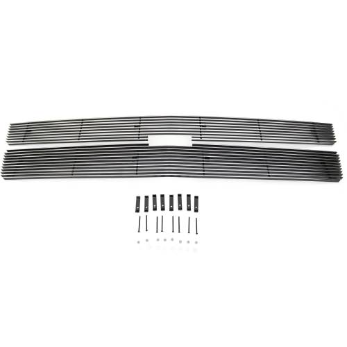 T-Rex Billet - 21112 | T-Rex Billet Series Grille | Horizontal | Aluminum | Polished | 2 Pc | Overlay | Bolt On