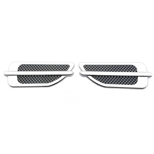 T-Rex Billet - 49001 | T-Rex T1 Series Side Vent | Small Mesh | Plastic | Chrome | 1 Pc | Tape | Escalade Style | [Available While Supplies Last]