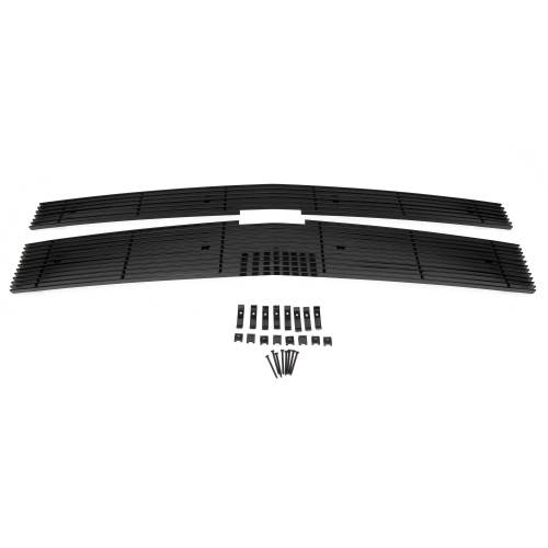 T-Rex Billet - 21117B | T-Rex Billet Series Grille | Horizontal | Aluminum | Black | 2 Pc | Overlay