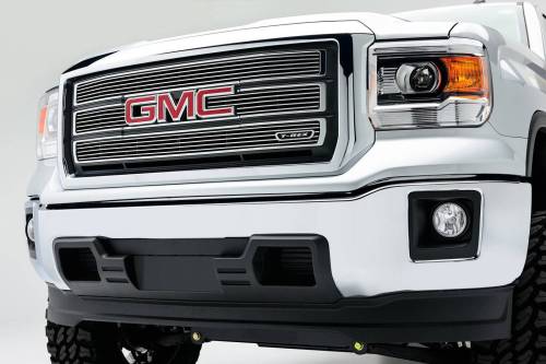 T-Rex Billet - 21208 | T-Rex Billet Series Grille | Horizontal | Aluminum | Polished | 4 Pc | Overlay