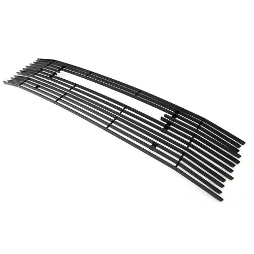 T-Rex Billet - 21215B | T-Rex Billet Series Grille | Horizontal | Aluminum | Black | 3 Pc | Overlay