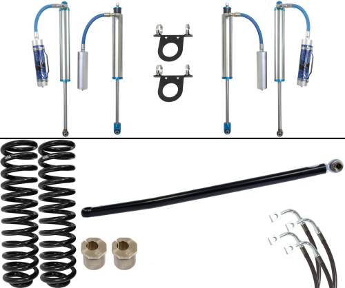 Carli Suspension - CS-FLVL-PT25-05 | Carli Suspension 2.5" Lift Pintop System With Carli Tuned King 2.5" Remote Reservoir Shocks For Ford F-250/F-350 | 2005-2007