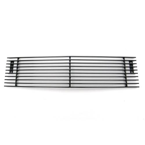 T-Rex Billet - 25122B | T-Rex Billet Series Bumper Grille | Horizontal | Aluminum | Black | 1 Pc | Overlay