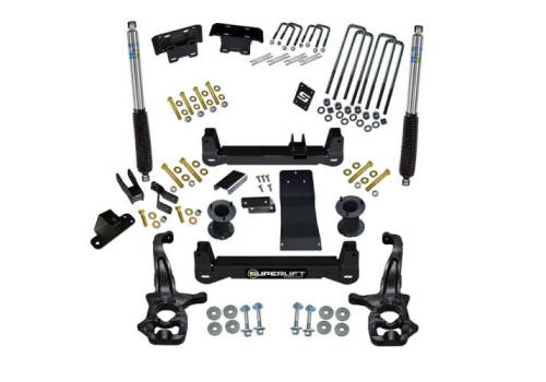 SuperLift - K182B | Superlift 6 Inch Suspension Lift Kit With Bilstein Shocks (2019-2023 Silverado, Sierra 1500 4WD | Excludes AT4, Trailboss)