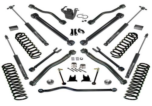 SuperLift - K997 | Superlift 4 inch Suspension Lift Kit with Shadow Shocks (2007-2018 Wrangler JK Unlimited 4WD)