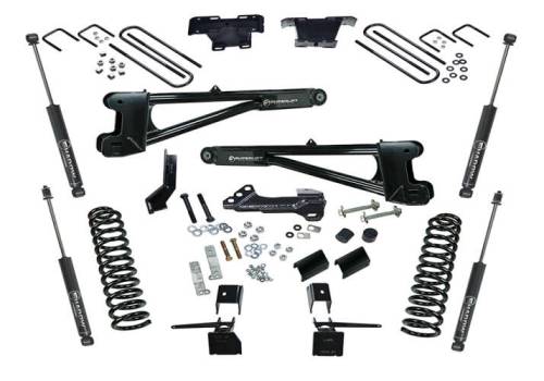 SuperLift - K165 | Superlift 4 Inch Radius Arm Suspension Lift Kit With Shadow Shocks (2017-2022 F250, F350 Super Duty | Diesel)