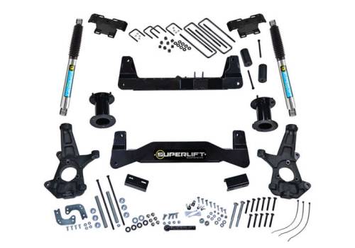 SuperLift - K180B | Superlift 6.5 inch Suspension Lift Kit with Bilstein Shocks (2007-2016 Silverado, Sierra 1500 | OE Cast Steel Control Arms)