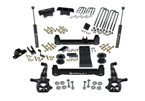 SuperLift - K182 | Superlift 6 Inch Suspension Lift Kit With Shadow Shocks (2019-2023 Silverado, Sierra 1500 4WD | Excludes AT4, Trailboss)