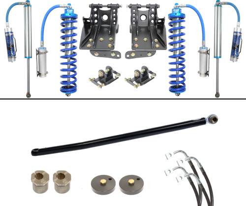 Carli Suspension - CS-FLVL-CO25-05 | Carli Suspension Carli Tuned King 2.5" Front & Rear 2.5" Lift Coilovers System For Ford F-250/F-350 4WD | 2005-2007 | Diesel