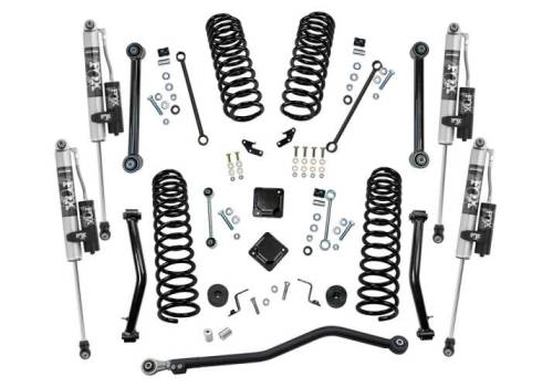 SuperLift - K196FX | Superlift 4 inch Dual Rate Coil Spring Suspension Lift Kit with Fox 2.0 Resi Shocks (2020-2023 Gladiator JT 4WD)