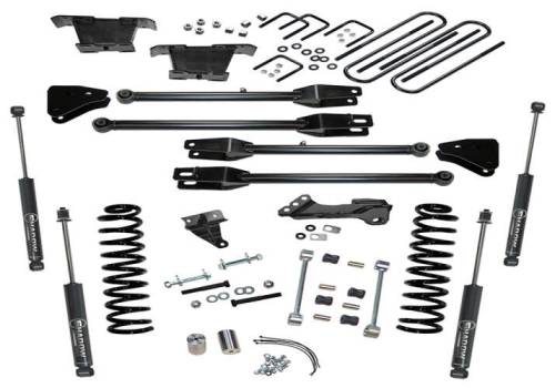 SuperLift - K233 | Superlift 4 inch 4 Link Suspension Lift Kit with Shadow Shocks (2008-2010 F250, F350 Super Duty 4WD | Diesel)