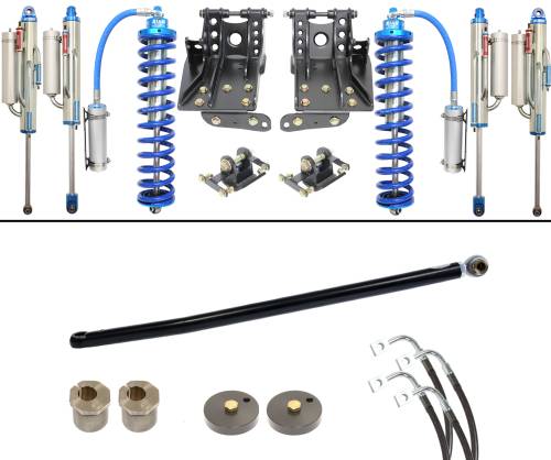 Carli Suspension - CS-FLVL-CO25-BYP-05 | Carli Suspension Carli Tuned King 2.5" Front & Rear 2.5" Lift Coilovers System For Ford F-250/F-350 4WD | 2005-2007 | Diesel