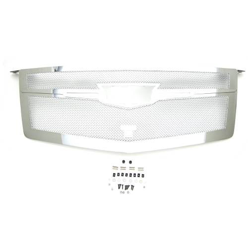 T-Rex Billet - 56191 | T-Rex Upper Class Series Mesh Grille | Small Mesh | Stainless Steel | Chrome w/Chrome Center Trim Piece | 1 Pc | Replacement