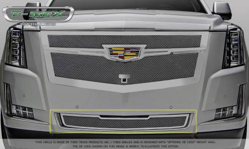 T-Rex Billet - 57181 | T-Rex Upper Class Series Mesh Bumper Grille | Small Mesh | Stainless Steel | Chrome | 1 Pc | Replacement