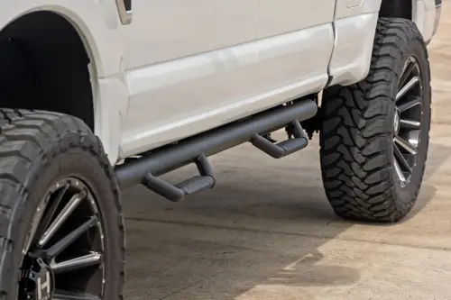 Rough Country - RCF1596CCA | Rough Country Cab Length Nerf Steps (2015-2024 F150 2WD/4WD | 2017-2024 F250, F350 Super Duty 2WD/4WD | Crew Cab)