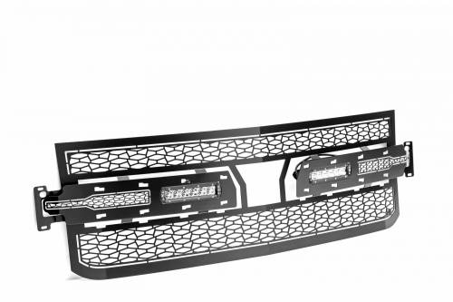 ZROADZ - Z311261 | ZROADZ Grille, Black, 1 Pc, Replacement with (2) 6" LEDs (2019-2022 Silverado 1500)