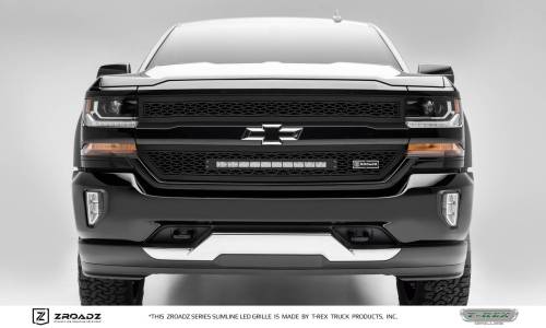 ZROADZ - Z311281 | ZROADZ Grille, Black, 2 Pc, Insert with (1) 20" LED (2016-2018 Silverado 1500)