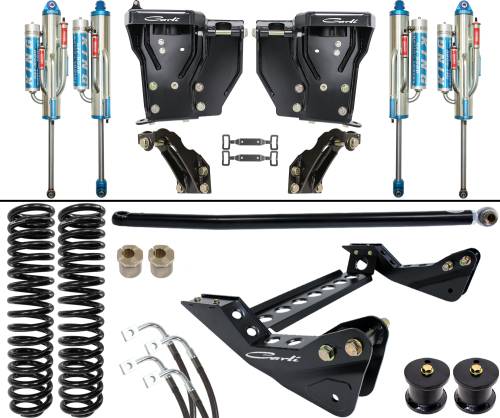 Carli Suspension - CS-F45-UC30-05 | Carli Suspension Carli Tuned King 3.0" 2 Tube Shocks 4.5" Lift Unchained System For Ford F-250/F-350 4WD | 2005-2007 | Diesel