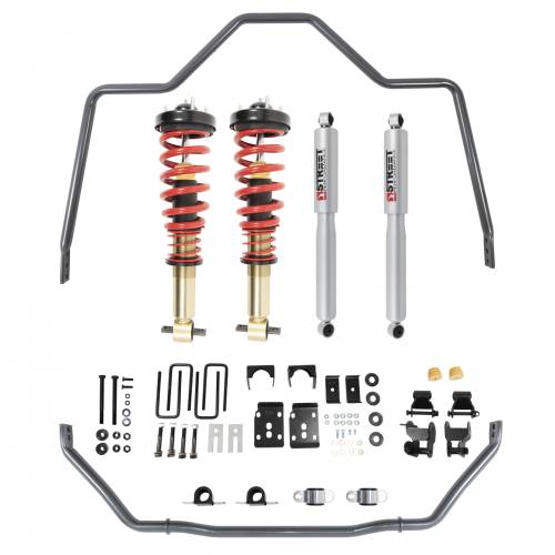 Belltech - 1050HK | Belltech 1 to 3.5 Inch Front / 4.5 Inch Rear Complete Lowering Kit with Height Adjustable Coilovers & Sway Bars (2021-2023 F150 2WD)