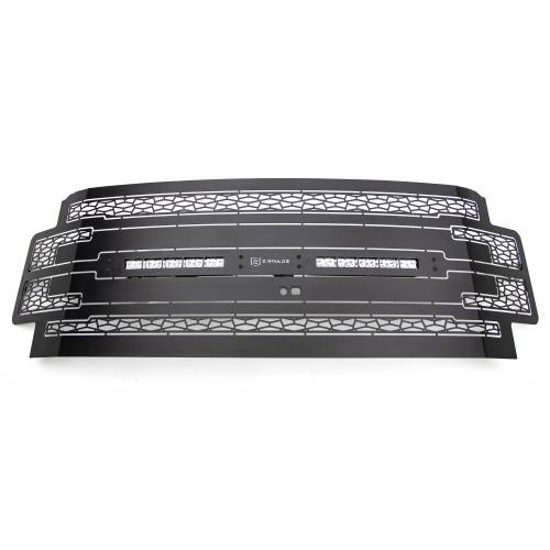 ZROADZ - Z315371 | ZROADZ Grille, Black, 1 Pc, Replacement with (2) 10" LEDs, Fits Vehicles with Camera (2017-2019 F250, F350 Super Duty)