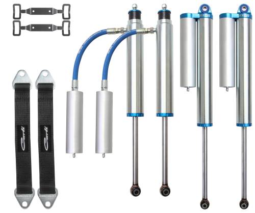 Carli Suspension - CS-DPT25SPKG-03-H | Carli Suspension Pintop Carli Tuned 2.5" Remote Reservoir Shocks Package For Ram 2500/3500 4WD Hemi / Power Wagon | 1994-2012 | 3" Lift, With Mounts & Limit Straps