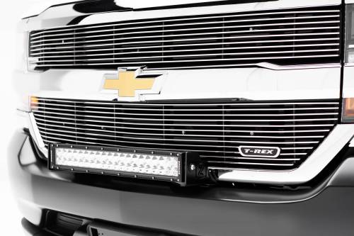 ZROADZ - Z322082-KIT | ZROADZ Front Bumper Top LED Kit with (1) 30 Inch LED Straight Double Row Light Bar (2016-2018 Silverado 1500)