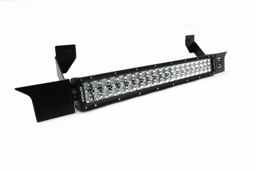 ZROADZ - Z324521-KIT | ZROADZ Front Bumper Center LED Kit with (1) 20 Inch LED Straight Double Row Light Bar (2010-2019 Ram 2500, 3500 Pickup)