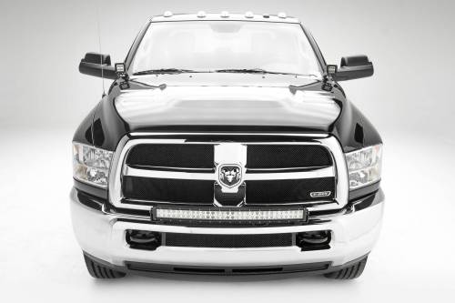 ZROADZ - Z324522-KIT | ZROADZ Front Bumper Top LED Kit with (1) 30 Inch LED Curved Double Row Light Bar (2010-2018 Ram 2500, 3500 Pickup)