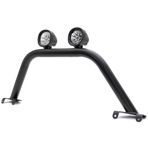 ZROADZ - Z325441-KIT | ZRoadz Prerunner Baja Bar (Standard Hoop) LED Kit Includes (2) 4 inch Round White ZROADZ LED Pod Lights (2021-2023 Ford Bronco)