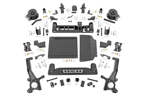 Rough Country - 71800 | Rough Country 6 Inch Lift Kit For Toyota Tundra 2/4WD | 2022-2023 | Factory Axle Type Black, Factory Rear Air Ride, With/Without Auto Headlights