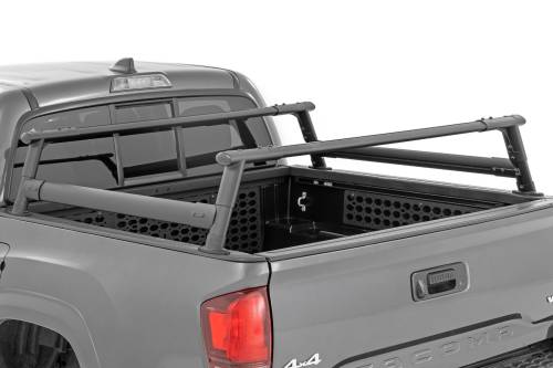 Rough Country - 73115 | Rough Country Half Height Aluminum Bed Rack (2005-2023 Tacoma 2WD/4WD | 5' Bed)