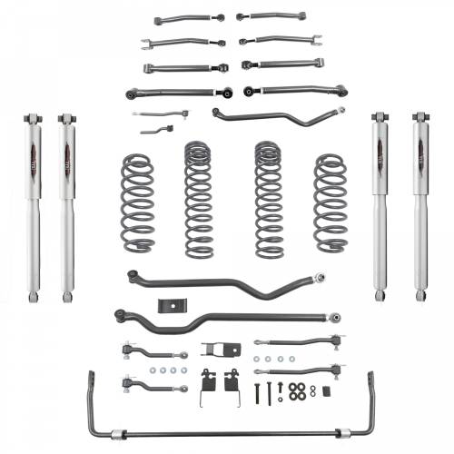 Belltech - 153204TPS | Belltech 4 Inch Complete Suspension Lift Kit with Trail Performance Shocks & Sway Bar (2020-2023 Wrangler JL Unlimited 4WD)