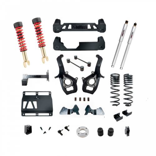 Belltech - 153712TPC | Belltech 6-8 Inch Complete Lift Kit with Trail Performance Coilovers & Shocks (2019-2023 Ram 150 4WD)