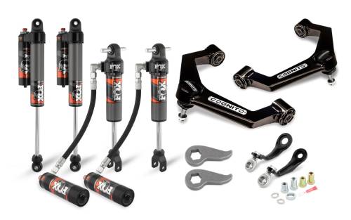 Cognito Motorsports - 210-P0930 | Cognito 3-Inch Elite Leveling Kit with Fox Elite 2.5 Reservoir Shocks (2020-2024 Silverado/Sierra 2500/3500 2WD/4WD)