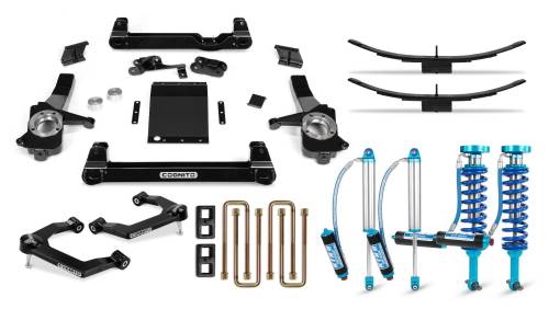 Cognito Motorsports - 510-P0955 | Cognito 6-Inch Elite Lift Kit with King 2.5 Remote Reservoir Shocks (2019-2024 Silverado/Sierra 1500 2WD/4WD Including AT4 and Trail Boss)