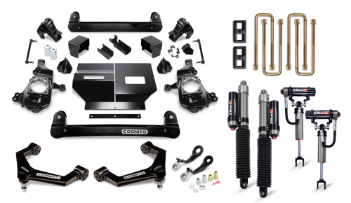 Cognito Motorsports - 210-P1151 | Cognito 4-Inch Elite Lift Kit with Elka 2.5 Reservoir Shocks (2020-2024 Silverado/Sierra 2500/3500 2WD/4WD)