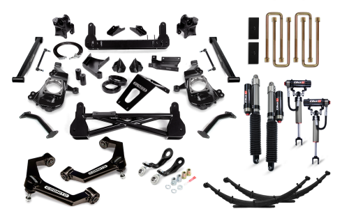 Cognito Motorsports - 210-P1184 | Cognito 7-Inch Elite Lift Kit with Elka 2.5 Reservoir Shocks (2020-2024 Silverado/Sierra 2500/3500 2WD/4WD)