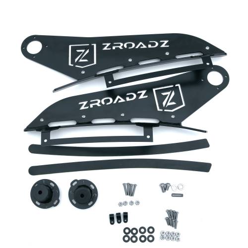 ZROADZ - Z332051 | ZROADZ Front Roof LED Bracket to mount (1) 50 Inch Curved LED Light Bar (2007-2013 Silverado, Sierra 1500)