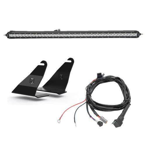 ZROADZ - Z335401-KIT | Ford Bronco Front Roof LED KIT, Includes (1) 40 inch ZROADZ LED Straight Single Row Light Bar (2021-2023 Bronco)