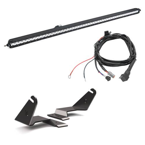 ZROADZ - Z335411-KIT | ZROADZ Front Roof LED Kit with (1) 50 Inch LED Straight Single Row Slim Light Bar (2021-2023 Bronco)