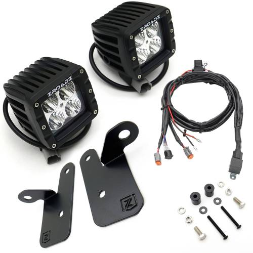 ZROADZ - Z364941-KIT2 | ZROADZ A Pillar LED Kit with (2) 3 Inch LED Pod Lights (2018-2023 Wrangler JL | 2020-2023 Gladiator JT)